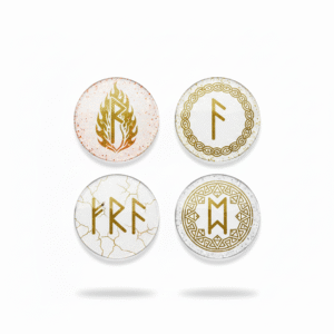 Portavasos Diseño de Runas en Resina