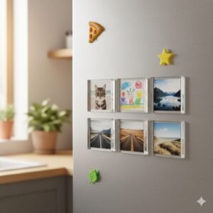 Set de Fotos Pequeñas en Marco Acrilico para el Refrigerador